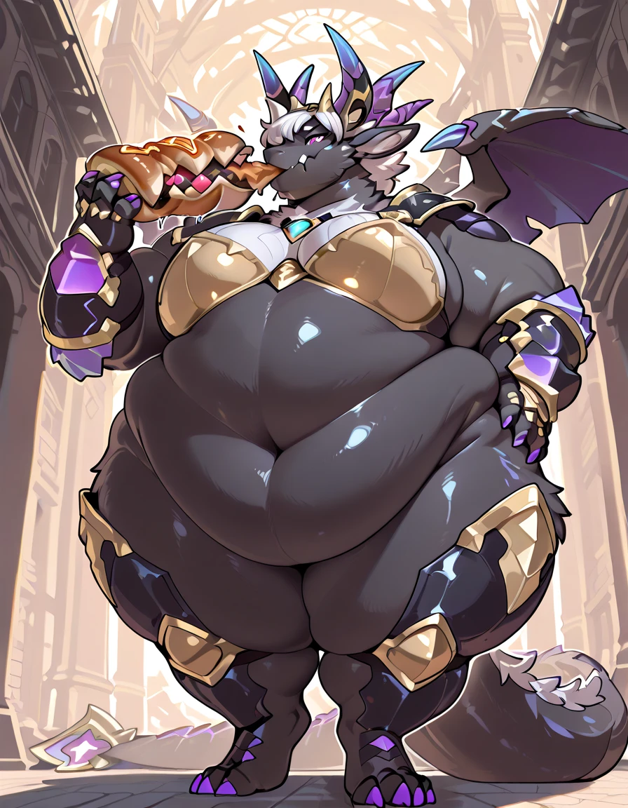 Digimon、Giant Dragon、Big cock、Big jaw、blue、muscle、Big nipples、Love Hotel、Black body、、Big thick wings、Royalty、Large testicles、crown、anime、fat