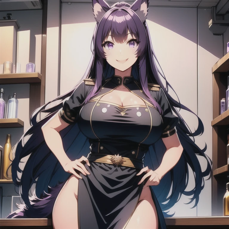 Jahy様はくじけない!、Demonic world。Jahy、Watery eye、Features brown skin and long purple hair。Her hair has curly hair like animal ears on the side of her head.、The back of the hair is tied in one braid.。女王様気質の美貌とDemonic worldNo.I'm letting the power of 2 go as I want.。その気まぐれな性格と実力にDemonic worldのだれからも恐れられ、I tried my best to be extravagant, but、Suddenly、魔法少女の襲撃をうけてDemonic worldの魔力をつかさどる魔石を砕かれ、blown away to the human world。魔力を失った事で少女の姿になったJahy様は、A part-time job at a bar while living in a 40-year-old run-down apartment々spend the day、魔石を集めDemonic world復興を試みる。「Demonic world復興」She wears a white T-shirt that clearly doesn't fit her size that says ``'' as a dress.(Although it is unknown whether it is true or false、From a distance, it looks like she's wearing only a T-shirt, which is why some suspect she's almost completely naked, even though she's not wearing any at all.)。In her original form, she goes out wearing revealing belt-like clothes.、I often end up being questioned by police officers about my work as a suspicious person who is overly exposed.、I have no intention of changing my sense of clothing.。Demonic worldNo.2の実力者だったJahy様が人間界で奮闘するDemonic world復興コメディ。Demonic worldの住民達はゾロアスター教に伝わる悪魔「Daeva」is the motif、Jahy様の場合はDaevaの中核となるヴェンディダードの七大魔王の首領格である魔王アンラ・マンユの愛人とされる「evil woman」の意を持つ悪魔Jahyから。