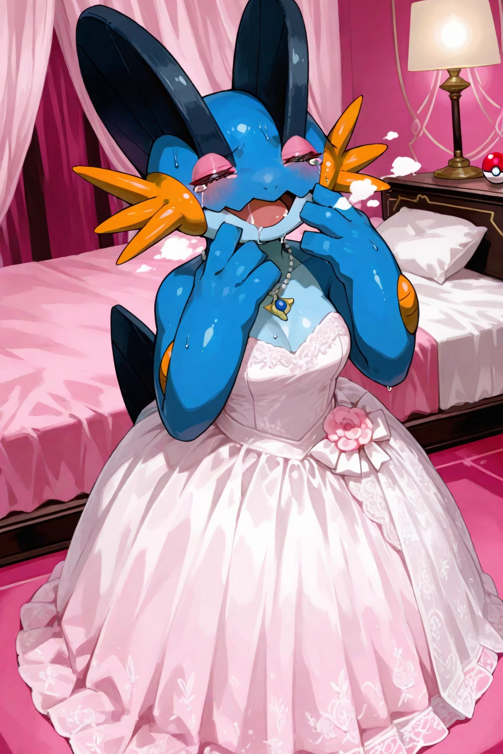 Gardevoir (pokemon), blue, shiny pokemon, black panties, mega evolution pokemon, black dress, sex,black wedding dress, 