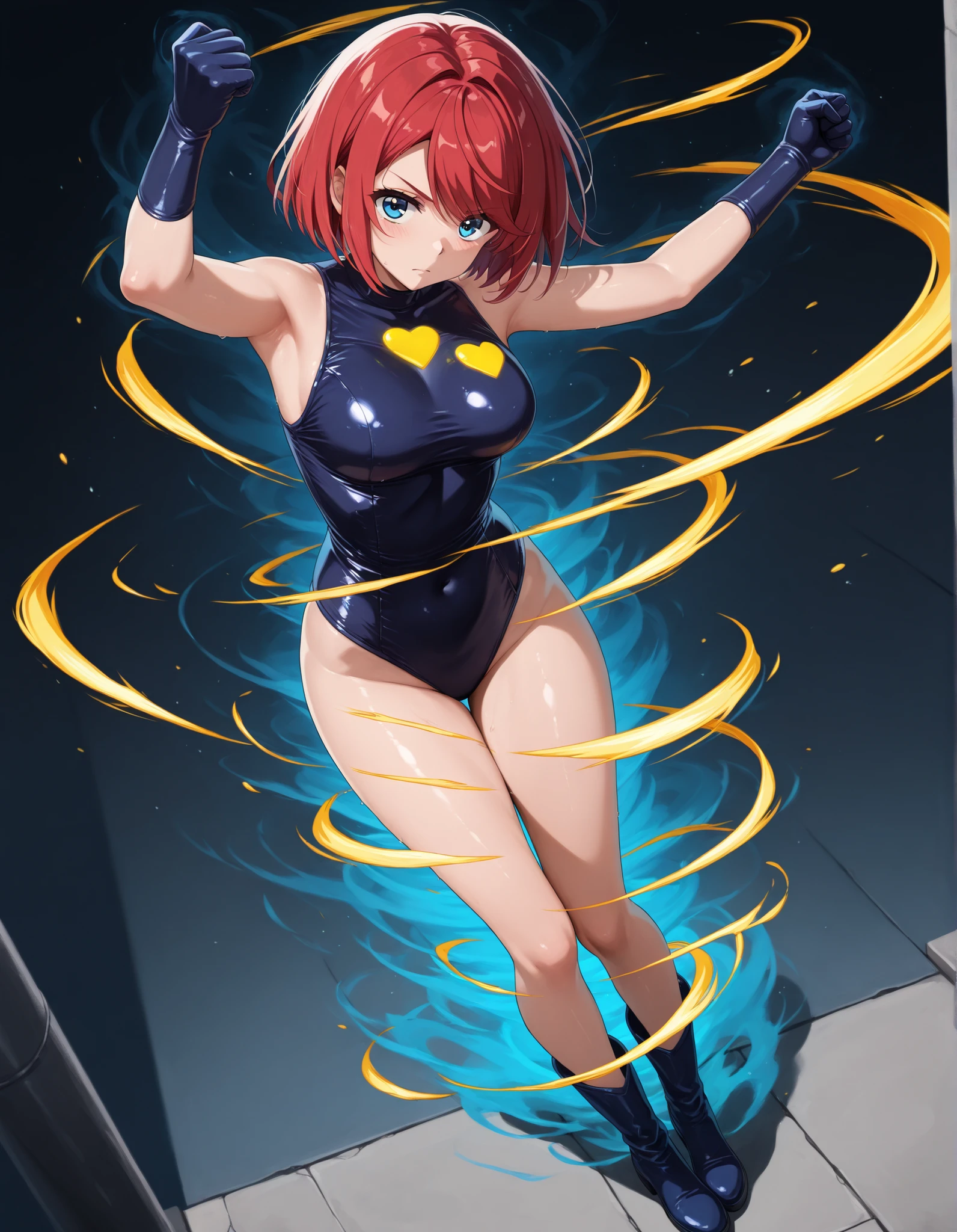 anime, female, superhero, leotard, bare legs, spinning, twirling, tornado, time travel,