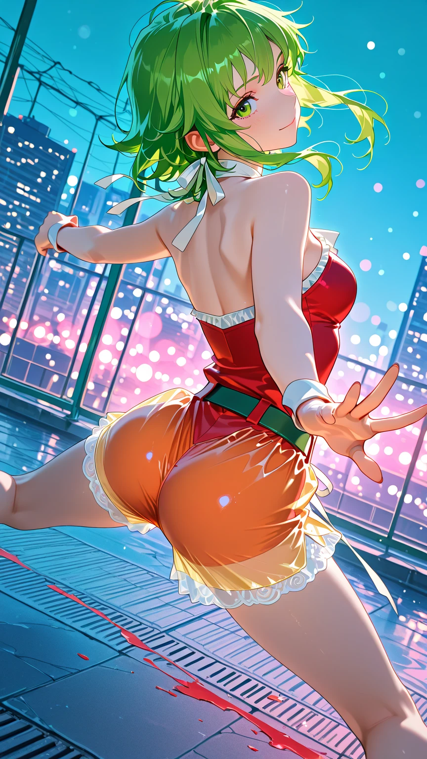 (link:1.5), legend of zelda, GS-Womanly, full body
1girl, (((bimbo))),(hoop earrings, puffy lips, painted lips, thick lips.:1.2) ((platform heels))
blonde hair, (wide hips:1.2), thick thighs, bursting breasts, huge ass
(full skirt),navel, tube top, o-ring top,
Nightlife, Night city, Cyberpunk city, futuristic cityscape. Neon lights, (skyscraper:1.1), Tokyo tower, palm tree, cloth sign, ramen stall, night club. bright city lights, exotic car. alcohol, bar, ramen, soup stall ,alcohol bottles, ((crowded background)), ((Paparazzi)), detailed sky, cloudy sky, Sweat, Wet, (female ejaculation:1.3), (Trembling girl:1.3), cum overflow, cum on body, blonde