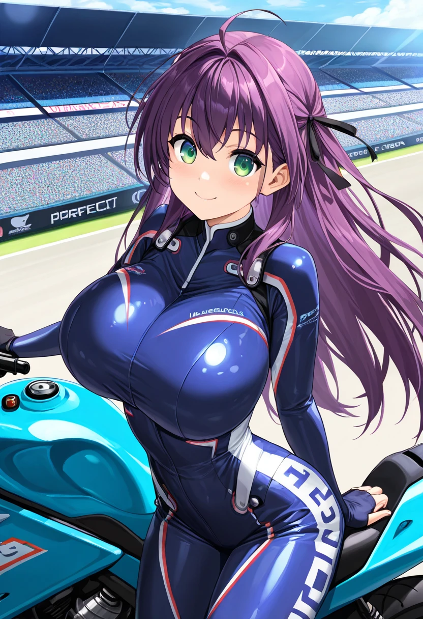 (masterpiece:1.2, highest quality), (Realistic, photoRealistic:1.4), Beautiful illustrations, (Natural Side Lighting, Cinema Lighting), avert your eyes, (Cowboy Shot), ((2 girls), (Lacus Clyne & Murrue Ramius)),Grid Girls, 40 years old, (((Mature Woman))), (Beautiful anime faces), Japanese, Perfect Face, Perfect Anatomy, Symmetrical cute face, Shiny skin, Blunt bangs, (Intense glowing purple eyes:1.3), Beautiful Hair, Beautiful Face, Beautiful clavicle, Beautiful body, Beautiful breasts, Beautiful thighs, Beautiful legs, Beautiful fingers, (Perfect Face, Perfect Anatomy), (Two legs, Five Fingers), ((Grid Girls, Racing Suits, Race Queen Costume:1.3. White, pink and purple high leg leotard with sponsor logo:1.3, Shiny arm covers:1.3, Shiny knee-high boots:1.3)), (Beautiful views), Written boundary depth,((Tall Woman), (Slim figure), (small breasts directed upwards)), (Randomly change obscene poses:1.3), ((A small remote vibrator is attached to her pussy:1.1), (Intense orgasm:1.1), (Embrace、Love Each Other:1.1)),