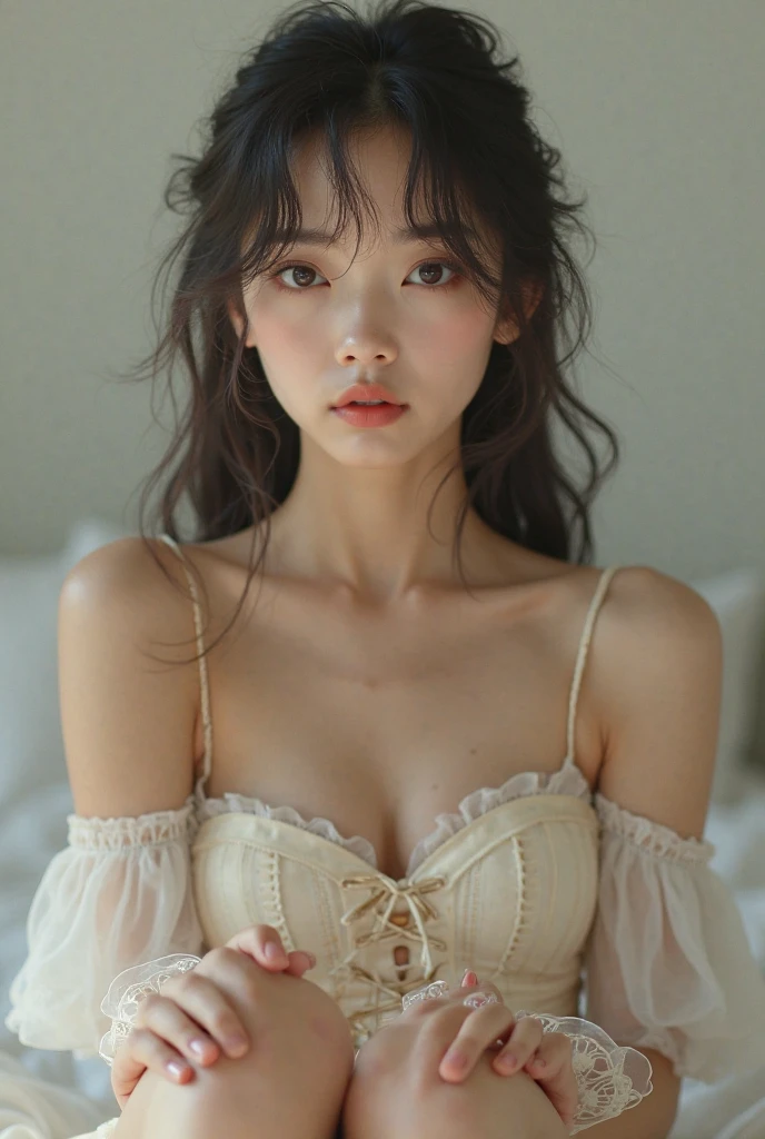 beautiful girl on the chair