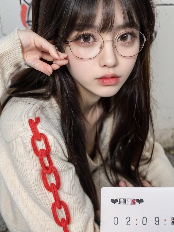 Un primer plano de una mujer With glasses y una blusa blanca, With glasses, korean girl, With glasses cuadradas, Beautiful young Korean woman, Jinyoung Shin, ulzzang, wearing big thin round glasses, With glasses on, beautiful south korean woman, wearing small round glasses, Jaeyeon Nam, Beautiful young Korean woman, with black glasses, wearing square glasses