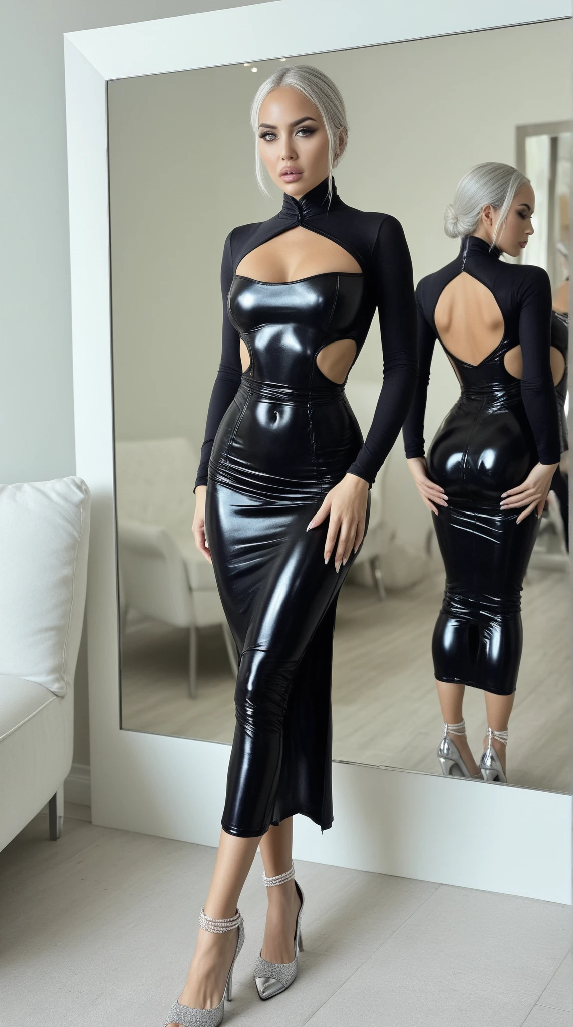 latex dress