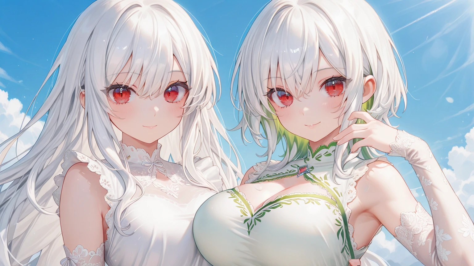 beautiful older women with long grey hair and grey eyes