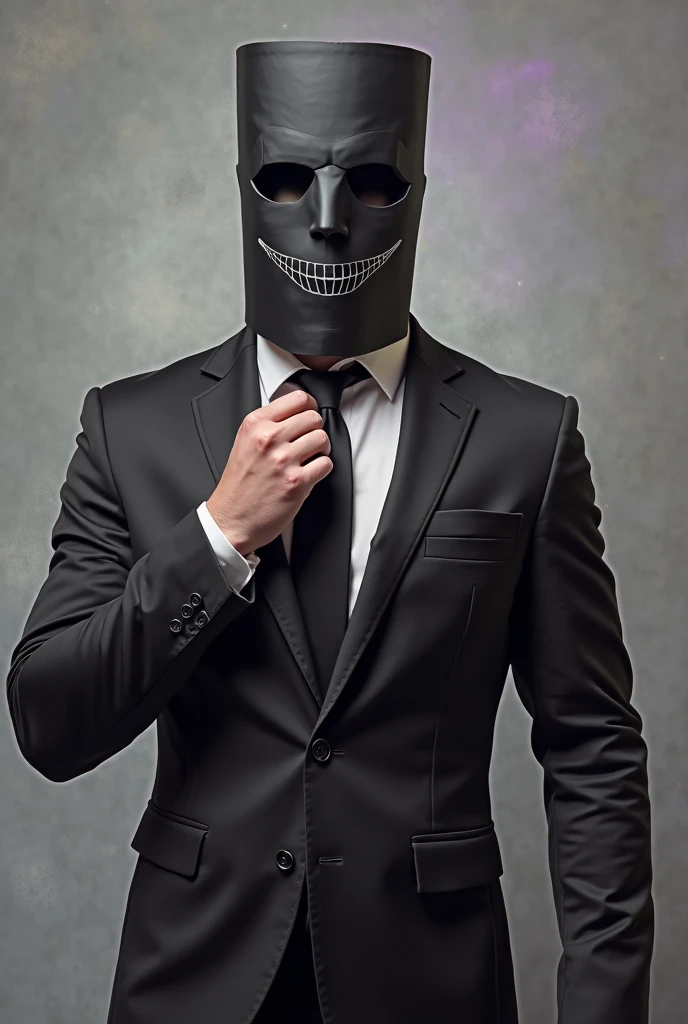Skull in suit and tie illustration 