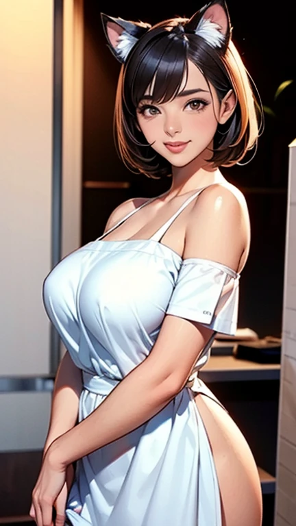 Erotic Office Scene, Cute cute girl in S style,fotorealistisch, Dynamisches Licht, fotorealistisch, in erotic outfit with stockings,very seductive position