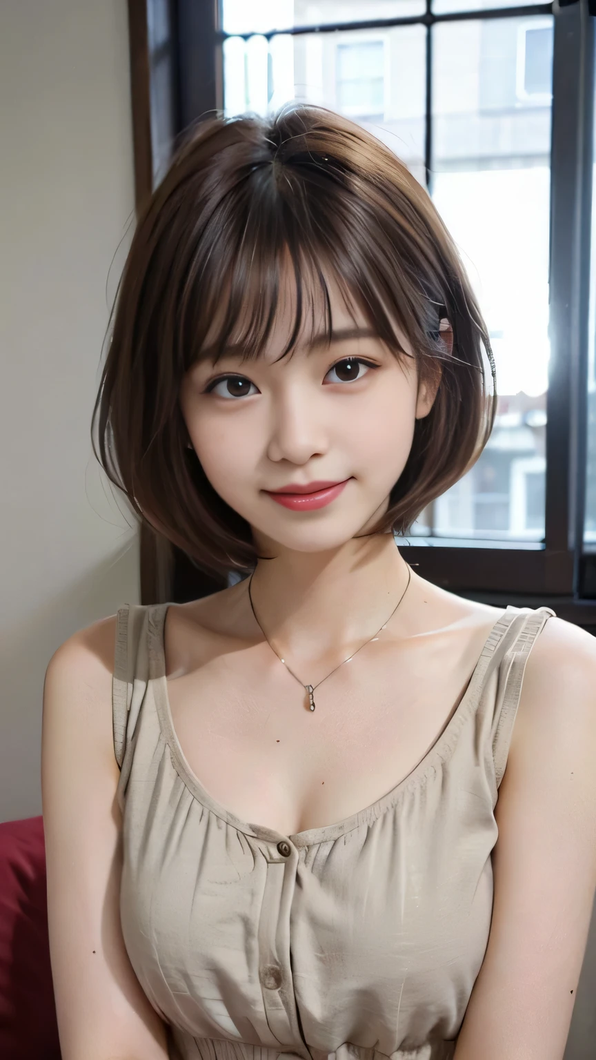 cute 21 year old japanese、Please generate an image of a woman giving a special Sea Art chocolate for Valentine&#39;s Day.。Women are using the technology of the future、Beautiful sea design generated by AI is drawn on chocolate。In her hands are the tools to create art.、Cacao fruits and dessert ingredients are placed around it.。The woman is smiling、We are proud of our special handmade chocolates。super detail face、pay attention to details、double eyelid、beautiful thin nose、sharp focus:1.2、Beautiful woman:1.4、(light brown hair,short hair、),pure white skin、highest quality、masterpiece、ultra high resolution、(Photoreal:1.4)、Highly detailed and professional lighting、nice smile、show your whole body、cute fall clothes、
