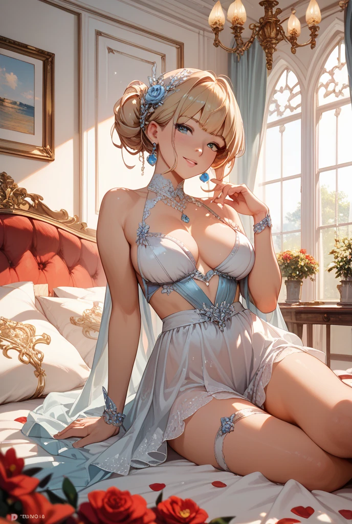 mature woman、sensual curves、huge breasts、thighs、bubble、お尻のmasterpiece, 最high quality, Super detailed, full body shot, mature woman, beautiful mature woman, nightgown and underwear, enchanting smile, thick lips, Chubby lips, blush, looking at the viewer, provocative expression, beautiful髪型, cleavage, Plump、curvy hips、attractive face、sexy lingerie 、an inviting gaze、Expression of emotions、Lewd underwear、(((erotic see-through lingerie set)))、Standing position、gorgeous accessories 、big breastsの女性, bare shoulders, golden hair, colored feather, metal ornaments, colored flowers, particle, light, (masterpiece, 最high quality, 最high quality, official art, beautiful and aesthetic:1.2), (1 girl:1.3), very detailed,(fractal art:1.1),(colorful:1.1)<(flowers:1.3),most detailed,(zentangle:1.2), (dynamic pose), (abstract background:1.3), (shiny skin), (lots of colors :1.4), ,(earrings:1.4), (feather:1.4),masterpiece, 最high quality, Super detailed, 30~40 years, full body shot, beautiful 、various hairstyles,gold headband,plump breasts,beautiful butt,greek clothing,Tulle covers the breasts,perfectly proportioned, detailed clothing details,marble,god statue,cinematic lighting, film grain, Fuji color, 8K, masterpiece, Super detailed, high detail, high quality, High resolution, 、(((erotic see-through lingerie set)))、gorgeous accessories、raise your butt, from below, (((NSFW:1.2)))、exposed chest、Openwork decoration,(((see through dress)))、(((anatomically correct body))) , 最high quality, Super detailed, (((Lewd underwear)))、raise your butt, from below, (NSFW: 1.4)、exposed chest、(((Healing face)))、Openwork decoration,(((R-18)))、Hakari、Whirlpool、thighs, big breasts, Are standing, cowboy shot, blush, 1 girl, (masterpiece:1.3), (High resolution), (8K), (very detailed), perfect face, Nice eyes and face, (((最high quality))), (Super detailed), detailed face and eyes, (alone), High resolution、beautiful目,(((sexy pose)))、(((big breasts)))、((Clear eyes))、luxury、(((超High resolution)))、(((detailed description)))、(((Chubby system)))、(((anatomically well-organized system)))、