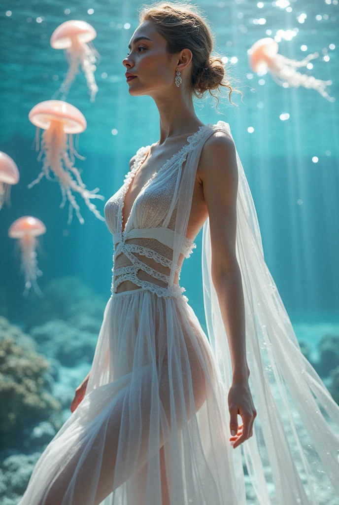 Beautiful jellyfish swimsuit