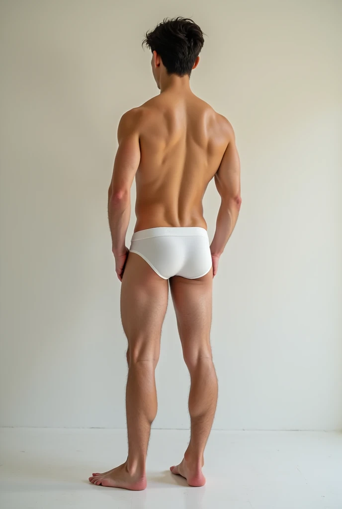 A man wearing no underwear 