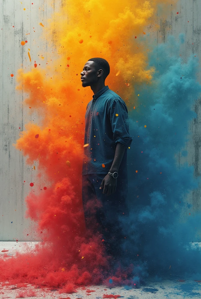 artsy photography, Indian Man, tee xixi, determinado, brilhante, retroiluminado, Sombras, oil on the canvas, liso, Ultra High Definition, 8k, Ultra sharp focus,  Obras de arte intrincadas, Roupas fluidas, altamente detalhado, Vibrando, production cinematic character render, ultra high quality model