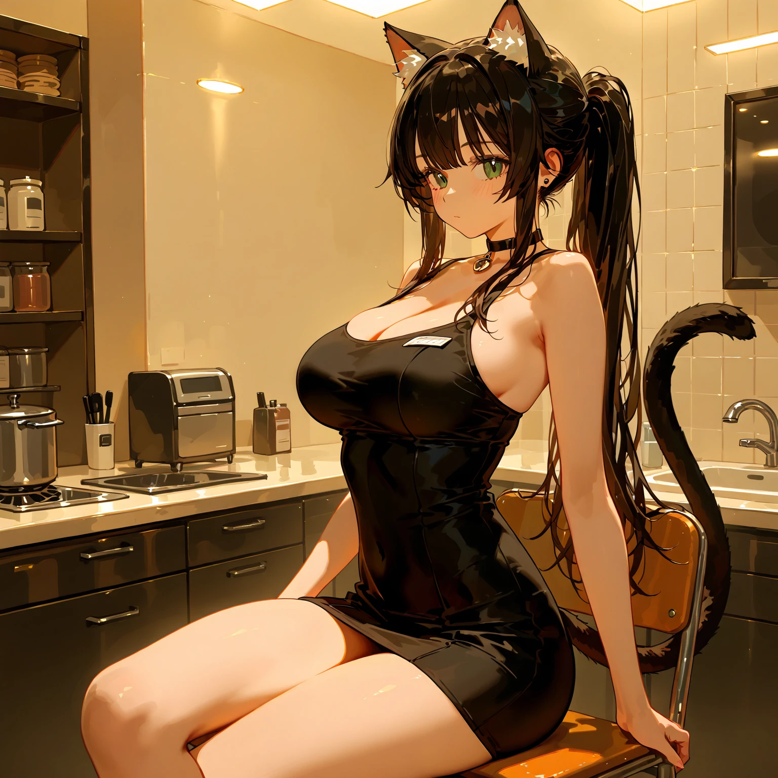 high-level image quality、masterpiece、8K、detaileds、1 persons、独奏、20-year-old woman、One person on the screen、Uma Musume(satono diamond)、Lady、Mature girl、chestnut brown hair、The amount of hair is very large、Bangs in the middle crack、Both ears are hidden by hair、The hair on the head has a partially white diamond-shaped pattern、Bangs are 7/Super long hair、Braids、half up、Hair up to the waist、Hair is very long and straight、cuticle、Nice、Princess、Very small green scrunchies on the right、very long pointed horse ears,,,、Full body like、Dark green eyes、Contemptuous gaze、Thin eyebrows、Sharp eyes、Cheerful smile、huge smile、Fluffy smile、Medium soft breasted、Gold High-leg Swimwear、swimsuit shiny、Crimson Swimsuit、Mature girl、Pichi Pichi swimsuit、 show through、Pubic hair soothing、full of sweat、perspiring、、Raise your hands up、Grab your head with both hands、Cross your legs、Cross your legs、sit a chair、A high chair that sits shallowly on a chair、、The gaze is watching the viewing、Open your mouth、High laughter、Smile generously、Lying on the floor、in a house、mansion、rich man、Rich、a gorgeous、noble、Night、excited、Ecstatic look、Imarathion、