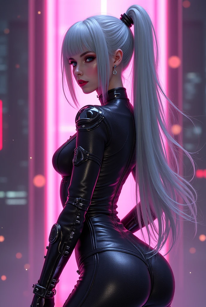 (best quality, sketch:1.2),realistic,(ultra details ayes),illustrator,anime,1 girl, detailed lips,custom, gradient background,neon hair,textured cropping, masterpiece, anime, a woman standing looking at a black hole, fantasy world, trending on art station, space art, dreamy psychedelic anime, beautiful anime scene, anime epic artwork. anime, epic realism, planet landing, back front, full body