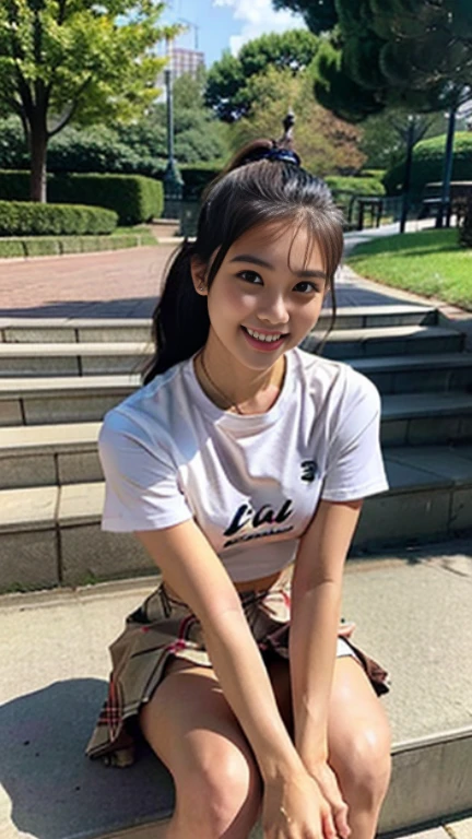 ((Highest quality)), ((masterpiece)), (detailed), One person, ( girl), White skin, Timid, Inside the mountain hut, Deep in the mountains, White shorts, Sleeveless shirt, Fold your arms behind your head,