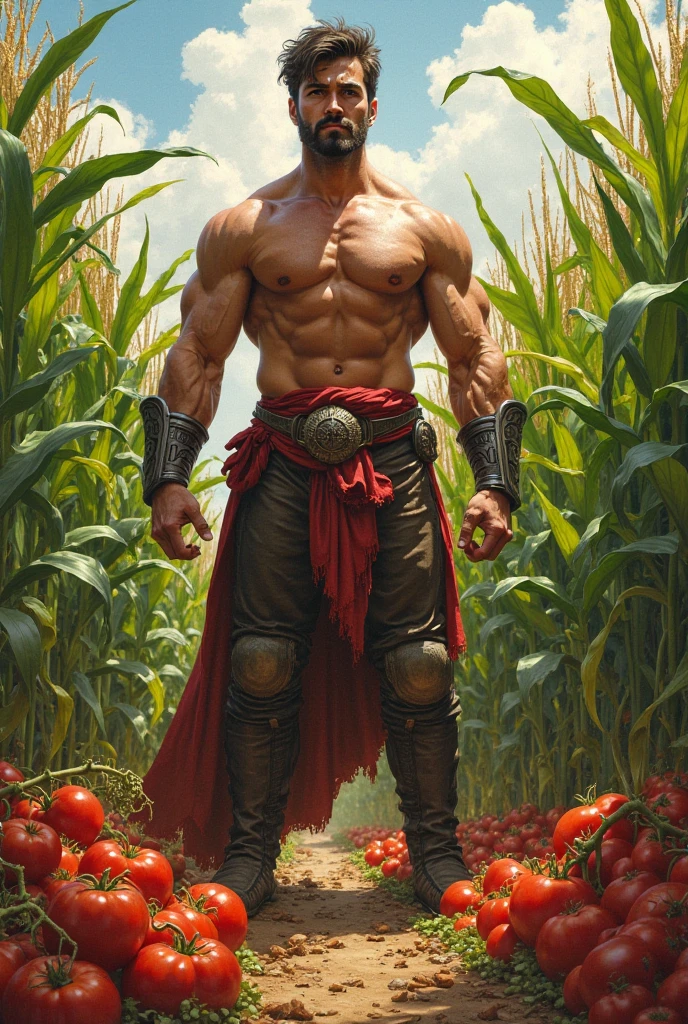 (Artwork, maximum quality, best quality, official art, beautiful and aesthetic:1.2), (1 man), extremely detailed, (fractal art:1.3),colorful,R-Rated most detailed, nsfw, magazine cover, art poster, Lovecraftian horror Tattoos, Tattoos, musculine, short hair, rustic face, Muscular body, Hairy chest and hairy body, loincloth, painting of a man holding a bouquet of sunflowers in front of a golden background, hyperrealistic Art Nouveau, Chie Yoshii , Andrey Remnev, by Yamagata Hiro, Mucha Klimt and Tom Bagshaw, inspired by J.. c. Leendecker, inspired by J..c. Leendecker, inspired by J.ames c. christensen