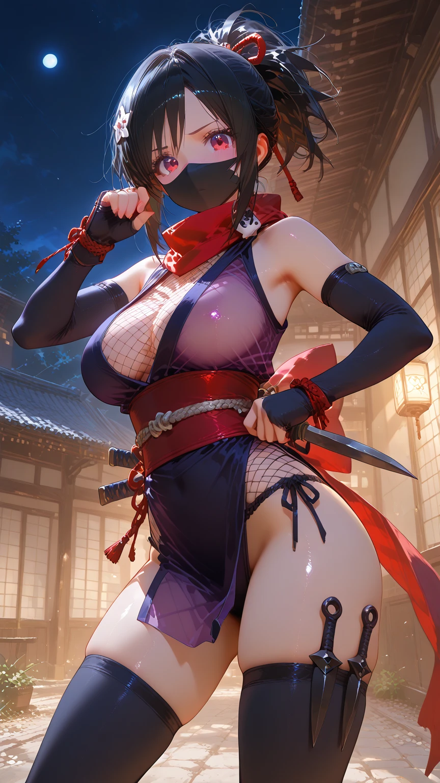 masterpiece, best_quality, photorealistic, unreal_engine,ultra_res,
1girl, <lora:shiki:0.9>1GIRL,HETEROCHROMIA,TATTOO,JAPANESE CLOTHES,KATANA,BLUE EYES,RED EYES
large breasts, waist, slender, side boob,
sad face,  flirtatious glance,  watching at viewer
lie down ,open legs,  thigh, bare foot, arms up, armpit,
<lora:Style_hews_style:0.0>HEWS STYLE
 <lora:Style_cutesexyrobutts_v2:0.0>CSR STYLE