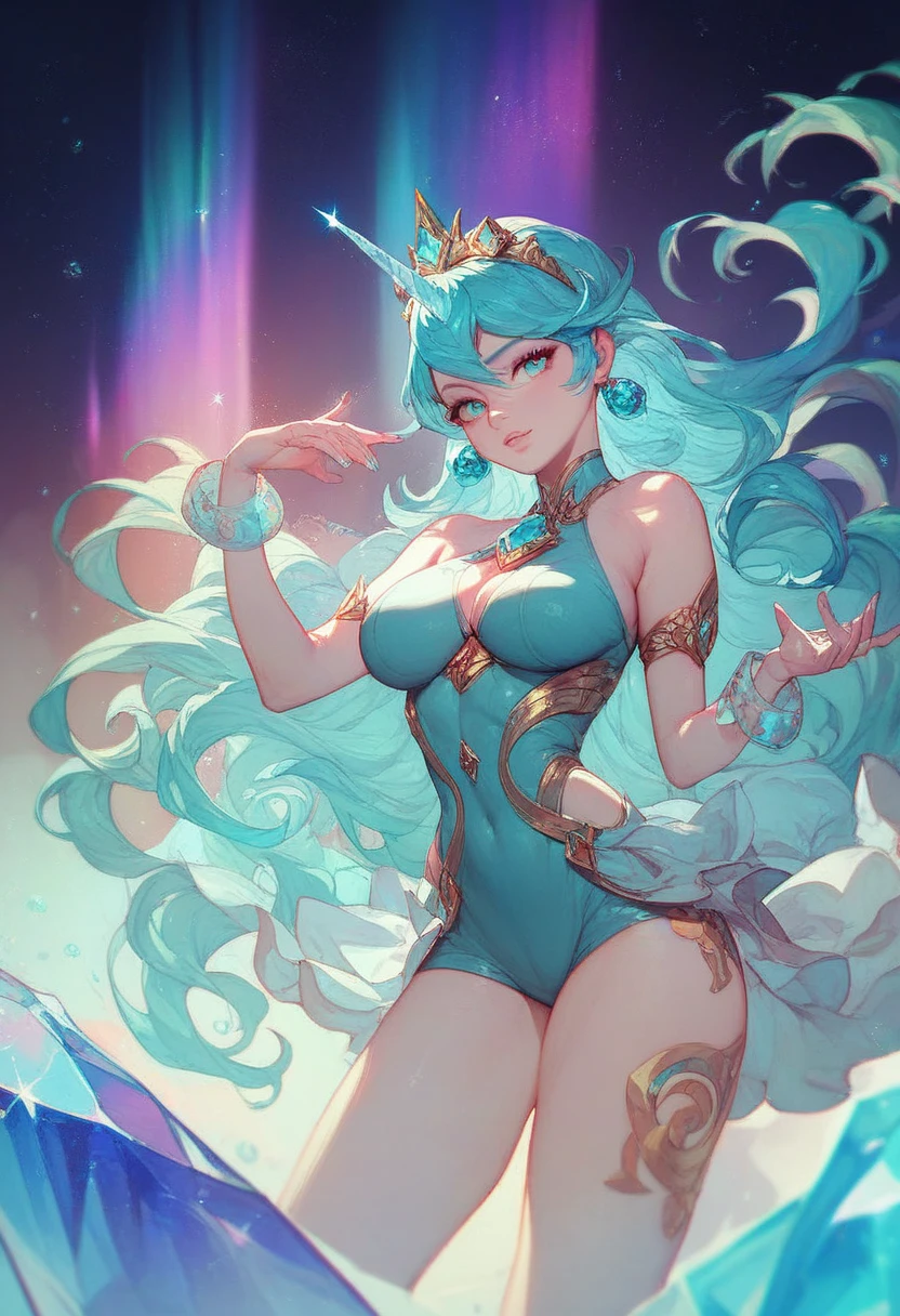 Close up of cartoon character holding book, a sorceress casting a ice ball, fantrome, flirty anime witch casting magic, bubblegum body, /!\ a sorceress, nanogirl, biomechanical oppai, urusei yatsura, old artbook, [ Tarot Cards ]!!!!!, Psychic Girl, knights of zodiac girl, pregnant