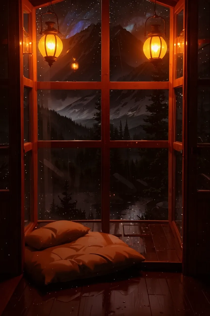 ✨ Lighting Challenge ✨ Warm Window View 🛋️🌲