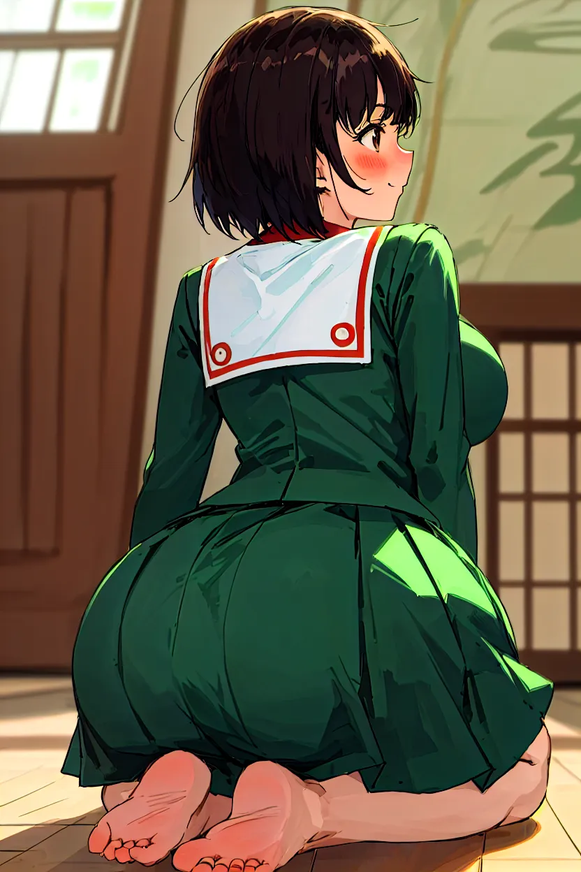 NSFW, (A girl),(solo),(female),(bent over),(hands on the wall),(brick wall),(fantasy village),(lush green plants),(looking back at viewer),(black lingerie),(open tunic),(cloak),(big butt),(illustration),(ultra-detailed),(photorealistic),(best quality:1.2),(vivid colors),(sharp focus),(physically-based rendering),(professional),(portrait),(fantasy),(medieval),(dark),(colorful),(dramatic lighting)