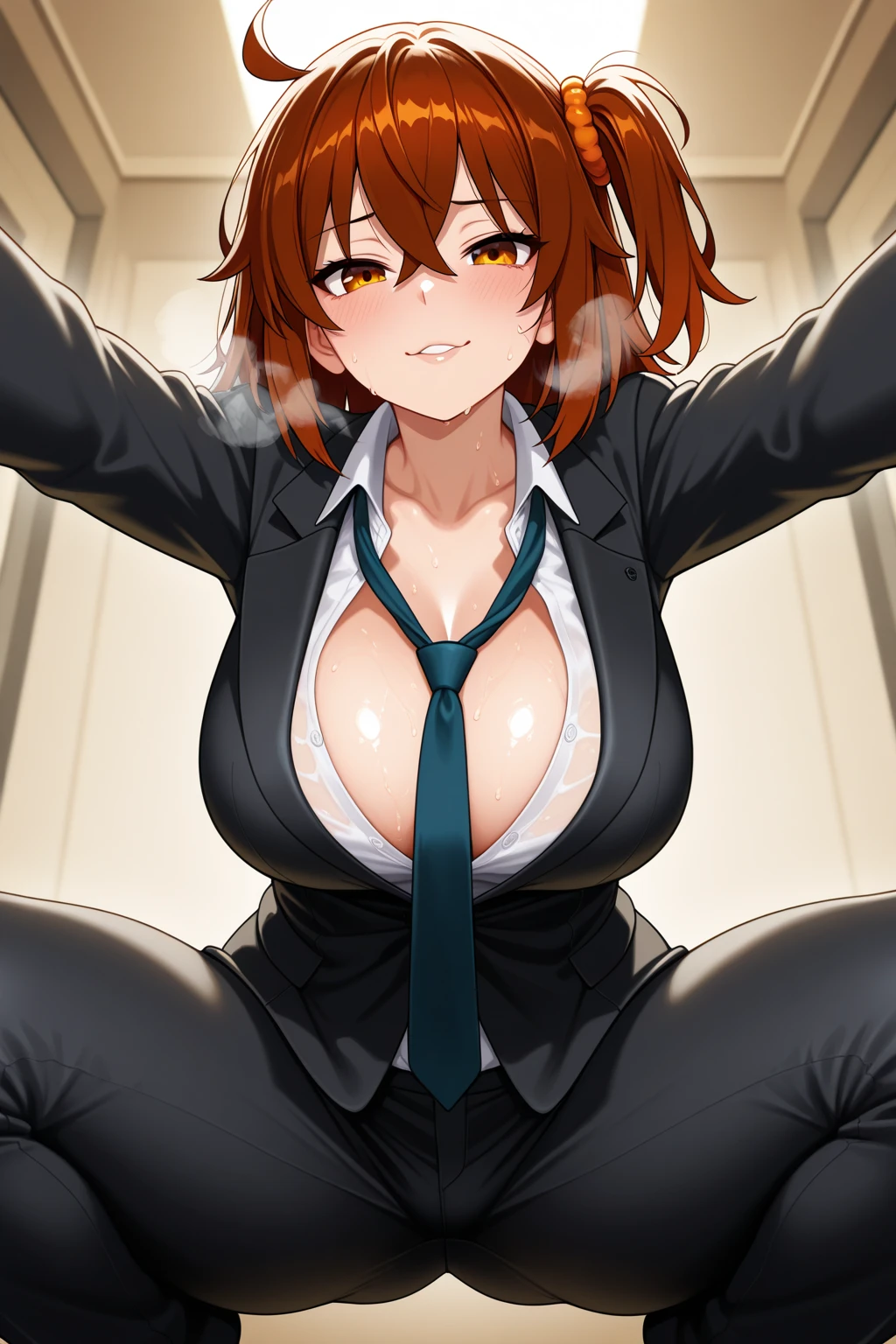  ((transformation:1.35)),(masterpiece, Highest quality, shape), Digital Art,Representative works, alone, Ai Haibara Anime-style Detective Conan,sexy suit,Torn clothes, handcuffs, rocks, belly button, tears, Show me your armpits, Tightness, rock, Blindfold,cry,Drooling, Open your mouth, bondage, bondage, Mouth gag,By the pool,((Brainwashed Sex)),,skirt,garter belt, ,Sexy see-through lingerie,(((Sex with an old man&ejaculation:1.3))),((顔と髪の毛にejaculation:1.3)),Dynamic pose,actress,((Big Breasts)),((Big Ass)),((woman:1.4)),((Anal Sex:1.3)),Underbust,((顔と服にejaculation:1.5)),((Bring your penis closer to your hand:1.3)),((Penis at face height)),中だしejaculation:1.3,womanを抱きしめる,,((複数人の男性にフェラチオorejaculation:1.6)),