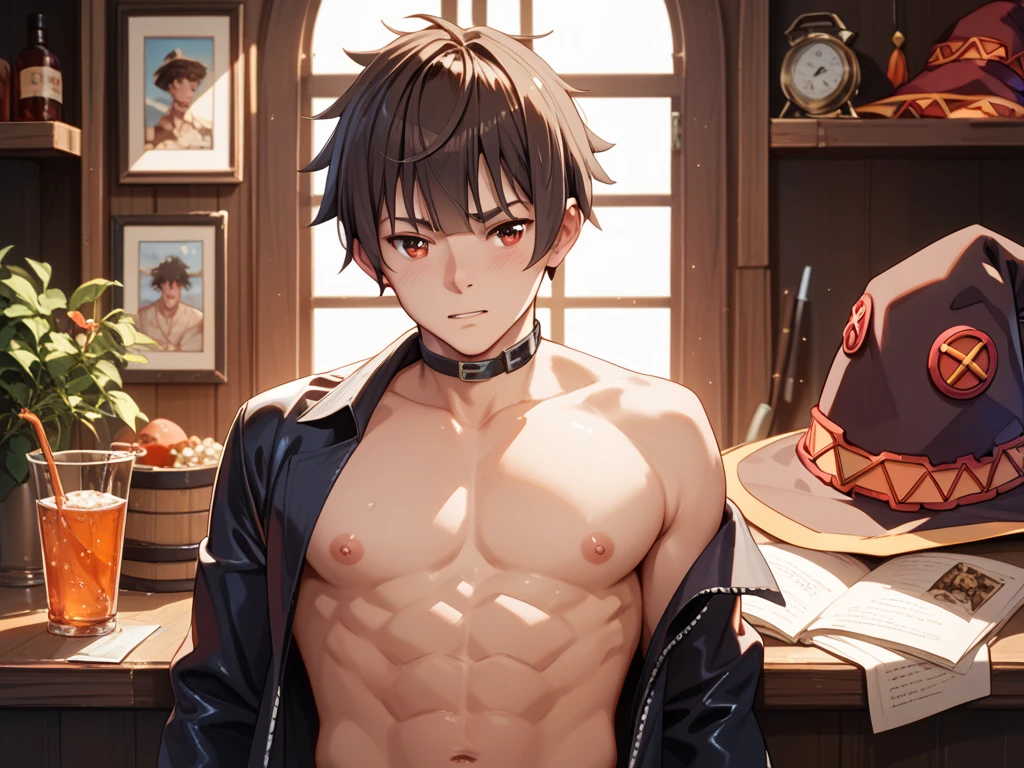 ((highest quality, 8k, Very detailed, Tabletop: 1.3)), basement,20-year-old youth held captive by pervert,My hands are tied、Hanging from the ceiling while raising his arms in a tirade,Look straight ahead,Short black hair,Iris,Handsome like a model, Jockstrap,???????, Sweat vapor, Crying face,Displeased,blush,Lips parted,Stiff resistance, bondage,What is BDSM?,Body bound with rope,Tortoiseshell binding,Inserting a vibrator into the anus,The bulge of the vibrator can be seen through the string panties,Leg spread,choker,Hangman,Lock,High-quality images,High-quality images,Reality,Detailing,Vibrant colors
