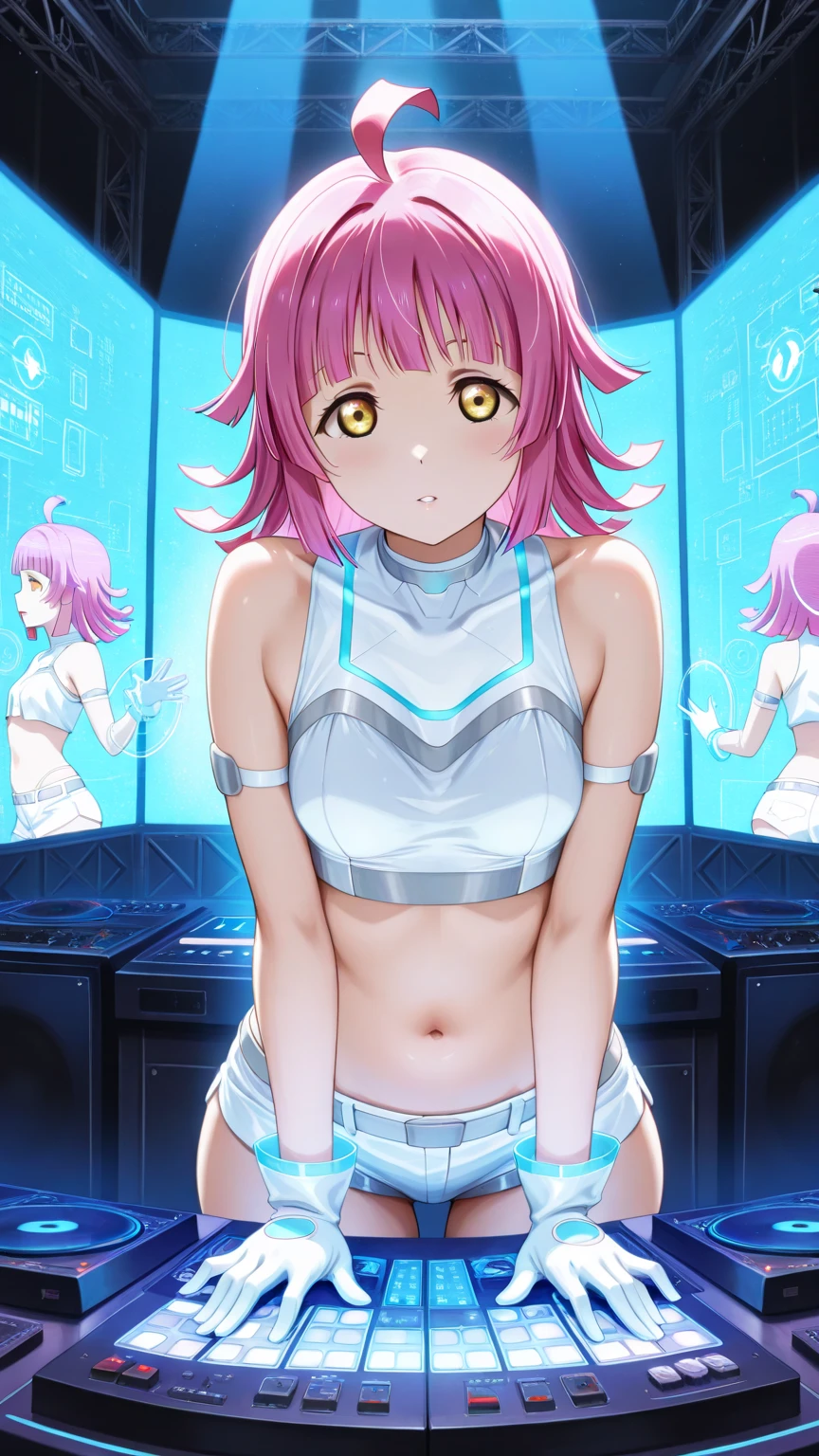 professional photo of momijimochizuki, momiji mochizuki, cowboy shot, 1girl, solo, pink hair, medium hair, bobcut, large breasts, orgasm, embarrassed, ((((lightblue glowing body, lightblue glowing skin)))), ((((lightblue glowing nude)))), a lightblue glowing nude girl flying in the luminous magical background, mistic background, looking_at_viewer,
detailed skin, detailed eyes, detailed face, detailed hair,
volumetric light, highrez, masterpiece, best quality,
