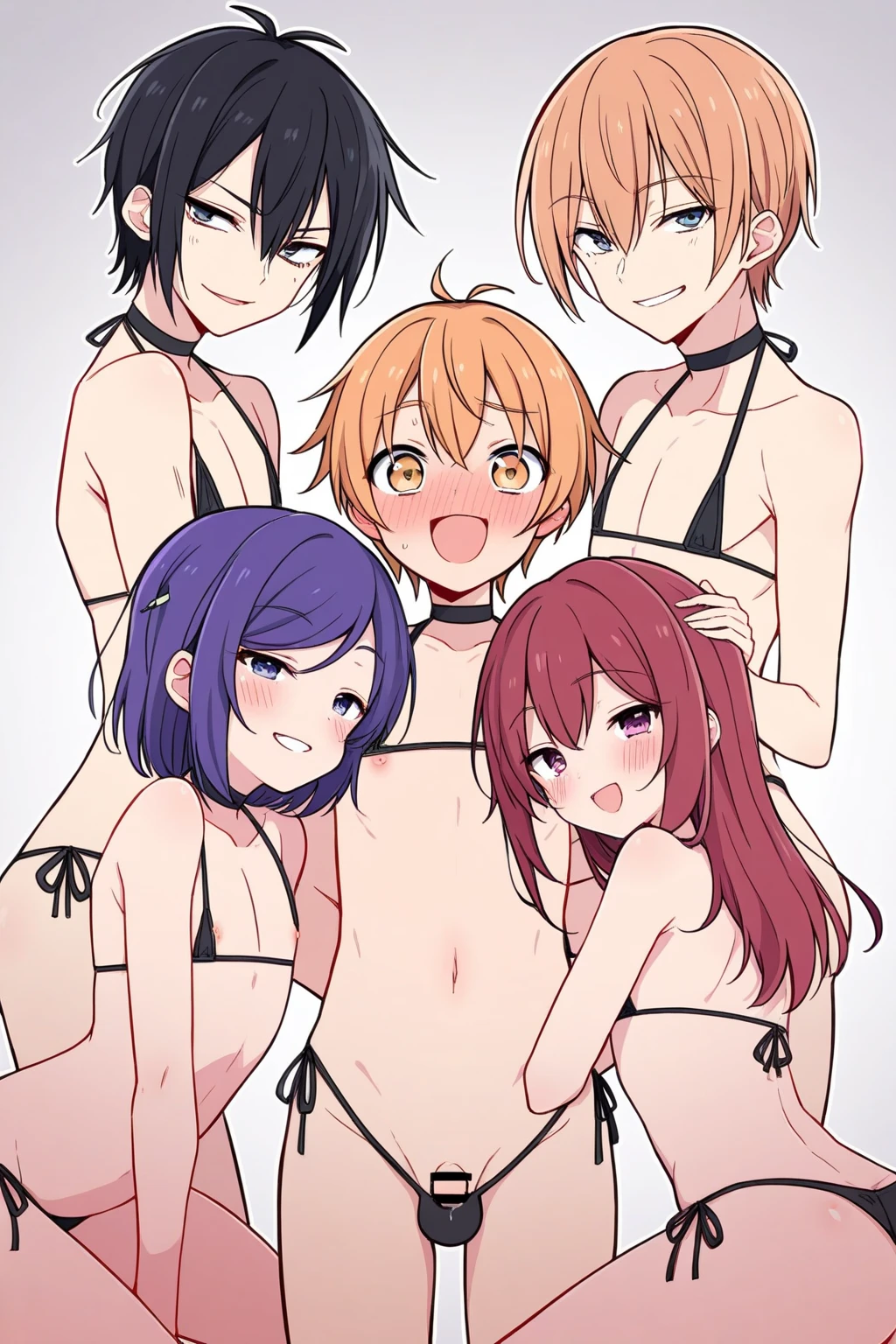 Maki Nishikino、lovelive 、One Girl, Surrounded by high school girls in perverted underwear、Women in underwear、Orgy、multiple sex、Multiple Sex、女性のcrowd、Five Fingers, mini skirt, Sit on a chair with your legs open、M-shaped legs、Highest quality, Thighs、smile, blazer, blouse,Black bra、 Black panties, Thighsと股間が蒸れてる 、crowd、Big 、Big Ass、太いThighs、The woman feels sexual arousal、People around me rubbed my breasts.、People around me touch my groin、Reaching orgasm