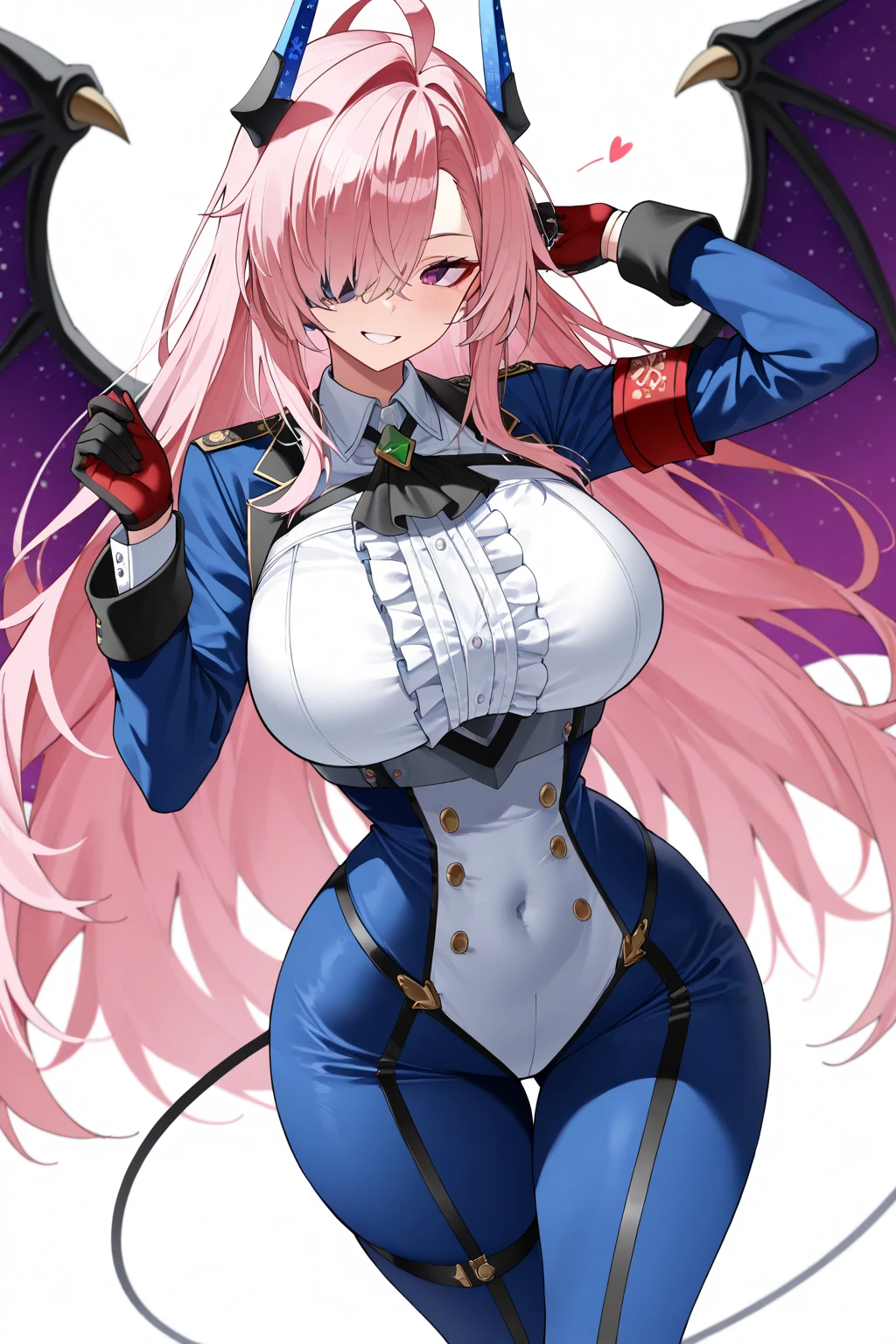 score_9, score_8_up, source_アニメ,Big Breasts,makima,braided ponytail,ringed eyes,High leg,latex,tie,garter belt,