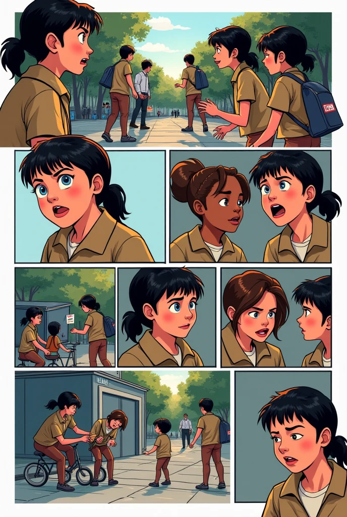 Comic about a girl who is bullied