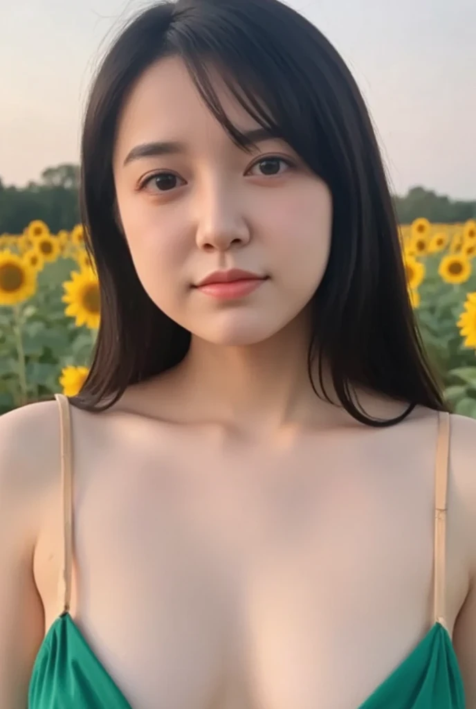 highest quality、4K quality、masterpiece、Ultra-high resolution、RAW Photos、Very delicate and beautiful、 Very detailed 、((Realistic:1.4))、((nude))、((whole body:1.6))、stand up、The body is facing this way、Even the legs are visible、(Japanese Girls、14 years old、Middle school students)、((Young face、Small Face))、smile、Brown Hair、 Short Hair、Height: 150cm、Slim body、Soft-looking body、(Small breasts、Flat Chest、Young Breasts、Erect nipples)、crisp camel toe、Plump pubis、Outdoor