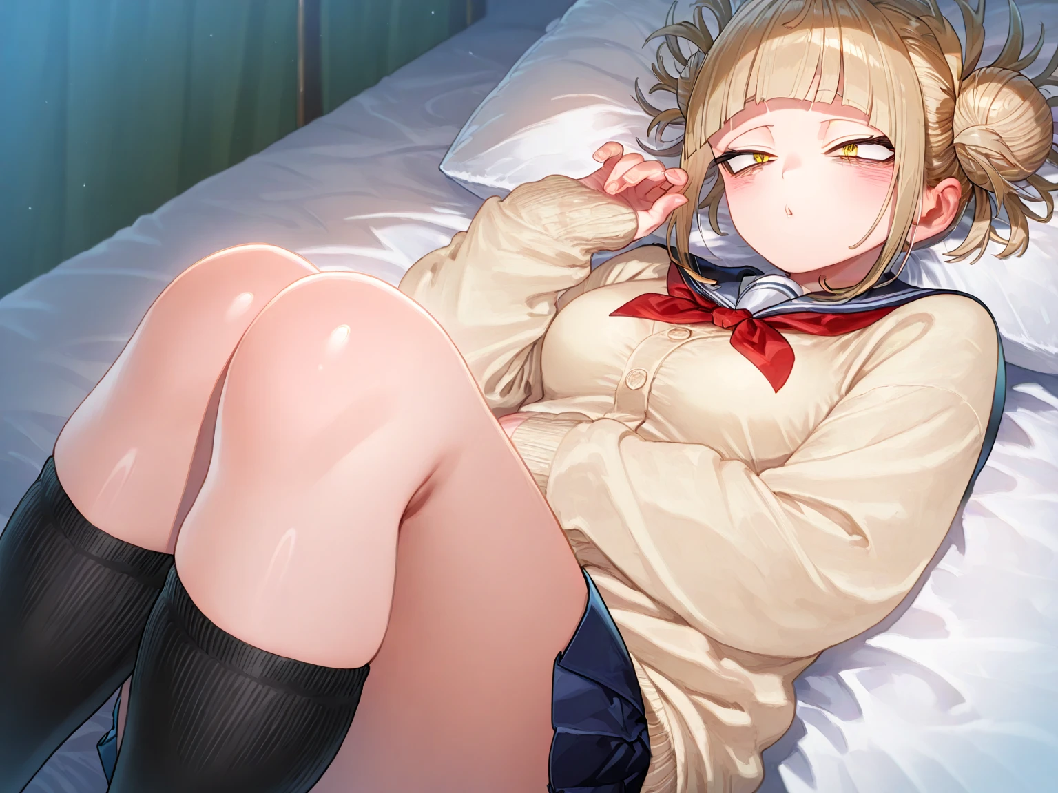 masterpiece, Highest quality, Highest quality, One girl, (belly buttonピアス), belly button, (Wide Hips), Wet Skin,View Viewer, smile , Highly detailed face, Perfect lighting, Highly detailed CG, (Perfect hands, Perfect Anatomy),, Legs,large breasts,nipples,pussy，smiling,female , Ample breasts (((NUDE))) ,spread Legs,lying down,nipples,(pussy,from below),female、(((((Leg spread)))))、Large Breasts、(((((Big Breasts)))))、((Pussy juice ))、smile、Erect nipples,(sex,penis)、Lie down on the futon、On the bed