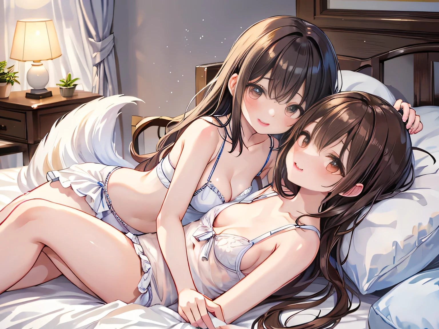 missionary position vaginal sex,(((having vaginal sex))), (((two girls))),delicate and cute girls with brown hair、、16years、Super8K Ultra High Definition、Delicate texture、 Medium Hair、flat chest、((())、(((Wear white camisole and detailed race panties)))、high socks、navy colored socks,Plain clothes,spreading her legs,exposed panties,nsfw,middle breast,classroom,lying down on the desk,spreading legs open wide with knees bent,creating the shape of the letter M,(((detailed race white panties))),Two 16 year old girls hugging、The lower part of the chest is emphasized and exposed..、The breasts are wet with milk、、zoom、Glowing Skin 5.your breasts will grow、Realistically(((.two 14-year-old girls lying in bed)))、(((two 14-year-old girls grab each other&#39;Chest seen from behind)))、(Hold me close to your heart)、your breasts will grow、Wear a T-shirt．Wearing pink panties、(two Striking a sexy pose)、Bedroom