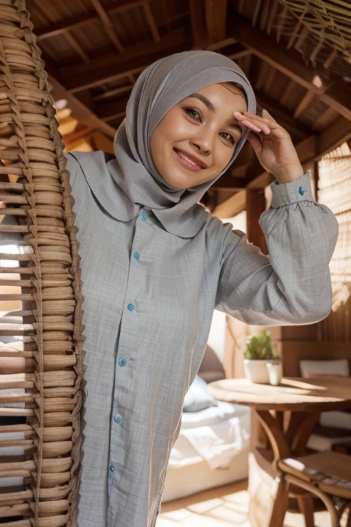 (((HIJAB MALAY GIRL))), top-quality、masterpiece、Surreal、((childs room))、((Stuffed animals are on display.))、gymnastic suit、japanes、Pupils、tiny girl、The appearance of the child、Height 140cm、hi-school girl、small body of a child、streaks、Thin leg、独奏、Sunlight、Human Realistic Skin、Glossy skin、a picture、full bodyesbia、
