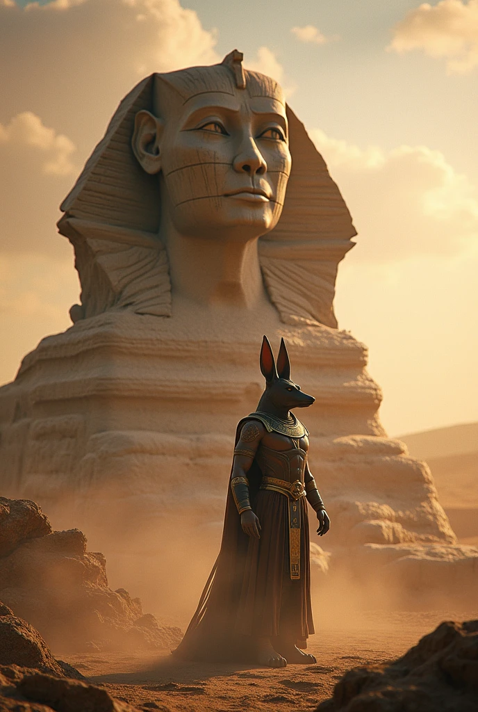 cinematic vfx  movie still full figure frame of a smooth, elegant, powerful, (muscular:1.3),  proud, dominant, sexy,  babara palvin as a flirting posing dominant powerful anubis wearing a wolf (black:1.2) <lora:stargateJackal:0.80>  (anubis:0.90)   inside an Egyptian science fiction (torture chamber:1.2) (dungeon:1.1) tomb (prison:1.3),  epic volumetric lighting, film grain, centered, full body, (masterpiece, best quality, highres, photo-referenced:1.1), (science fiction:1.1), sparkling eyes, caustics, (character focus), (perfect anatomy:1.2), (realistic, photorealistic:1.5), seen from below ,   elegant, tight fitting, (science fiction:1.3) Anubis (jackal:1.2)  (digitigrade:1.4) Egyptian style power armor designed by Joseph A. Porro, the science fiction cybernetic  jackal helmet is made of metal with intrinsic details,  the gauntlets,   inside an Egyptian temple with hieroglyphs depicting female symbols, (seen from below:1), atmospheric, caustics, volumetric lighting, mix of natural lighting and artificial lighting, cinematography  by Karl Walter Lindenlaub,  directed by Roland Emmerich, (photorealistic:1.4), big breasts, nipples , photo