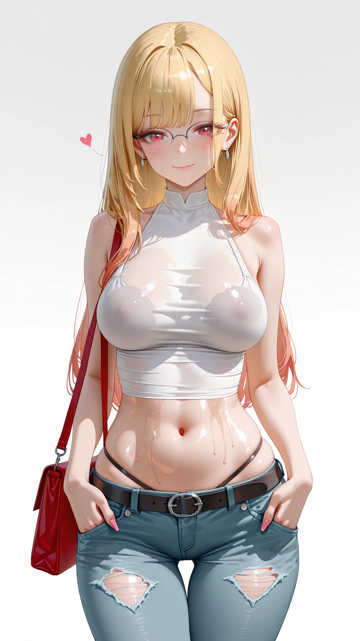 score_9, score_8_up, score_7_up, score_6_up, score_5_up, score_4_up, 1girl, klee (genshin_impact), genshin_impact,  small breasts, collarbone, breasts focus, floox style, \\\\\  jacket,, open clothes, red jacket, red track suit,, sportswear, standing, (loli:1.2), track jacket, red track pants, track suit, \\\\\ steam, steaming body, sweat, nipple slip, rating_explicit, high resolution, deep breath, smile, little stars, V, head out of frame, grey background, solo, 