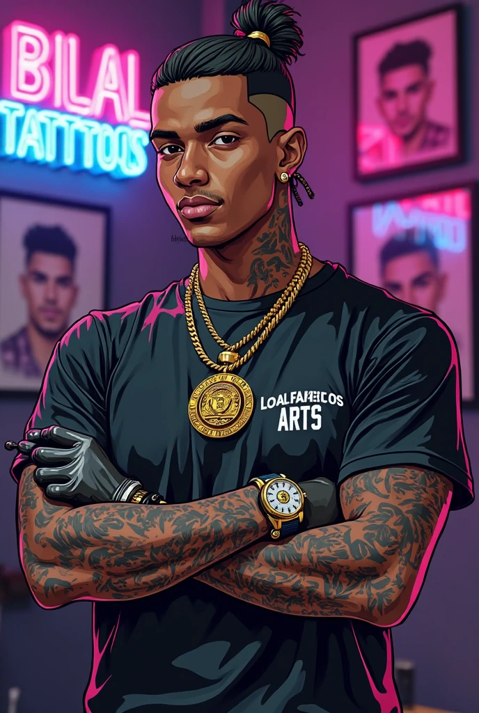there is a man with tattoos holding a lit candle in his hand, imvu, second life avatar, british gang member, daz, inspired by Gang Se-hwang, daz. detailed, london gang member, tattooed man, no hood | | realistic shaded, thug life, as a character from gtav, inspired by Gang Hui-an, inspired by Byron Galvez