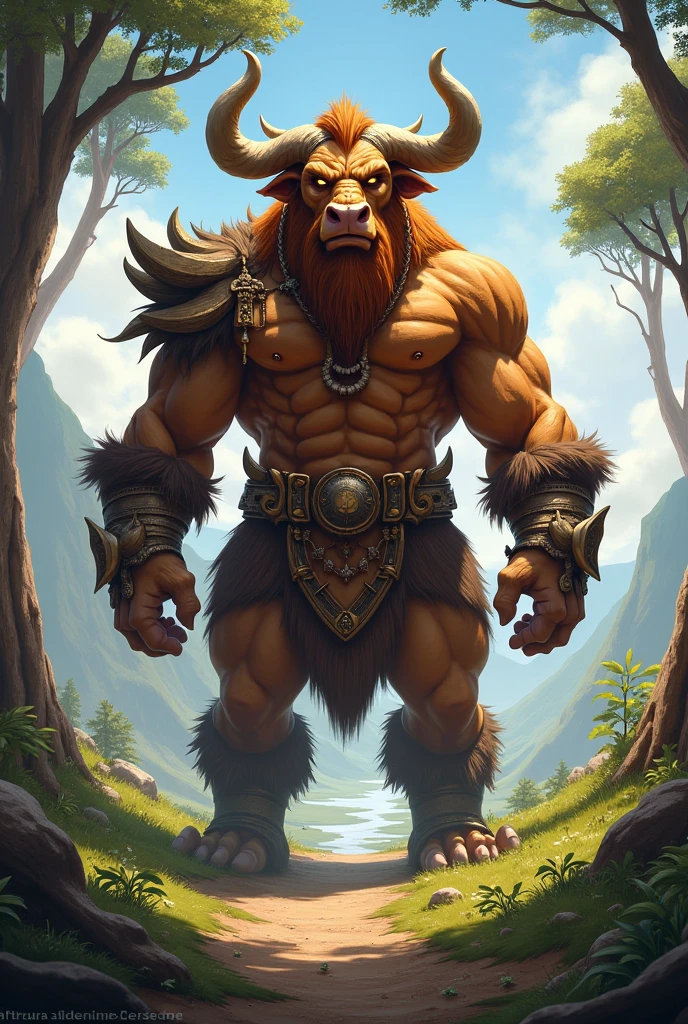 ultra-detailed, masterpiece, masterwork, high quality, best quality, hdr, (nature, night), posted on e621, (by darkgem), nsfw, male, solo, (white little body minotaur), dragon, (long  golden hair, yellow eyes, white body, roar), stylish pose, dynamic angle, (bulge loincloth, pubic hair)