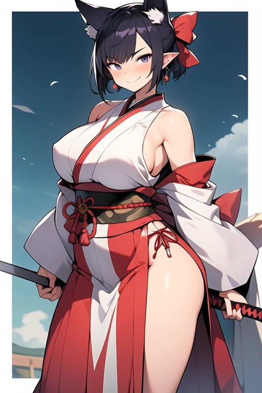 
score_9,score_8_up,score_7_up,score_6_up,score_5_up,source_アニメ,rating_questionable break one girl、oversize clothes、Big Breasts、、Has a shiny sword、Ronin、Japanese clothing、