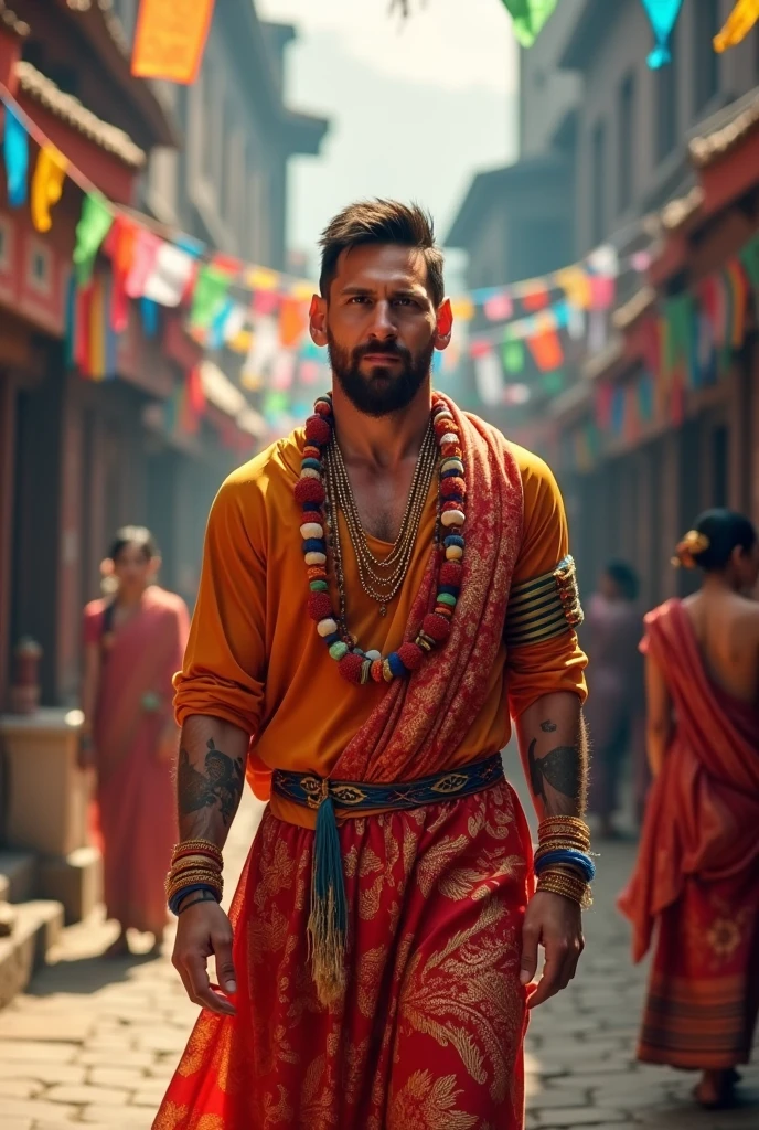 Kerala Festival Onam celebrating Messi Kerala traditional dressdhoti shirt and dhoti