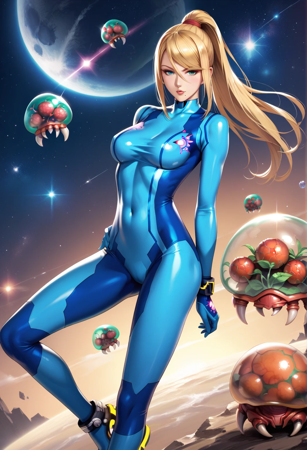 Woman samus anran metroid suit