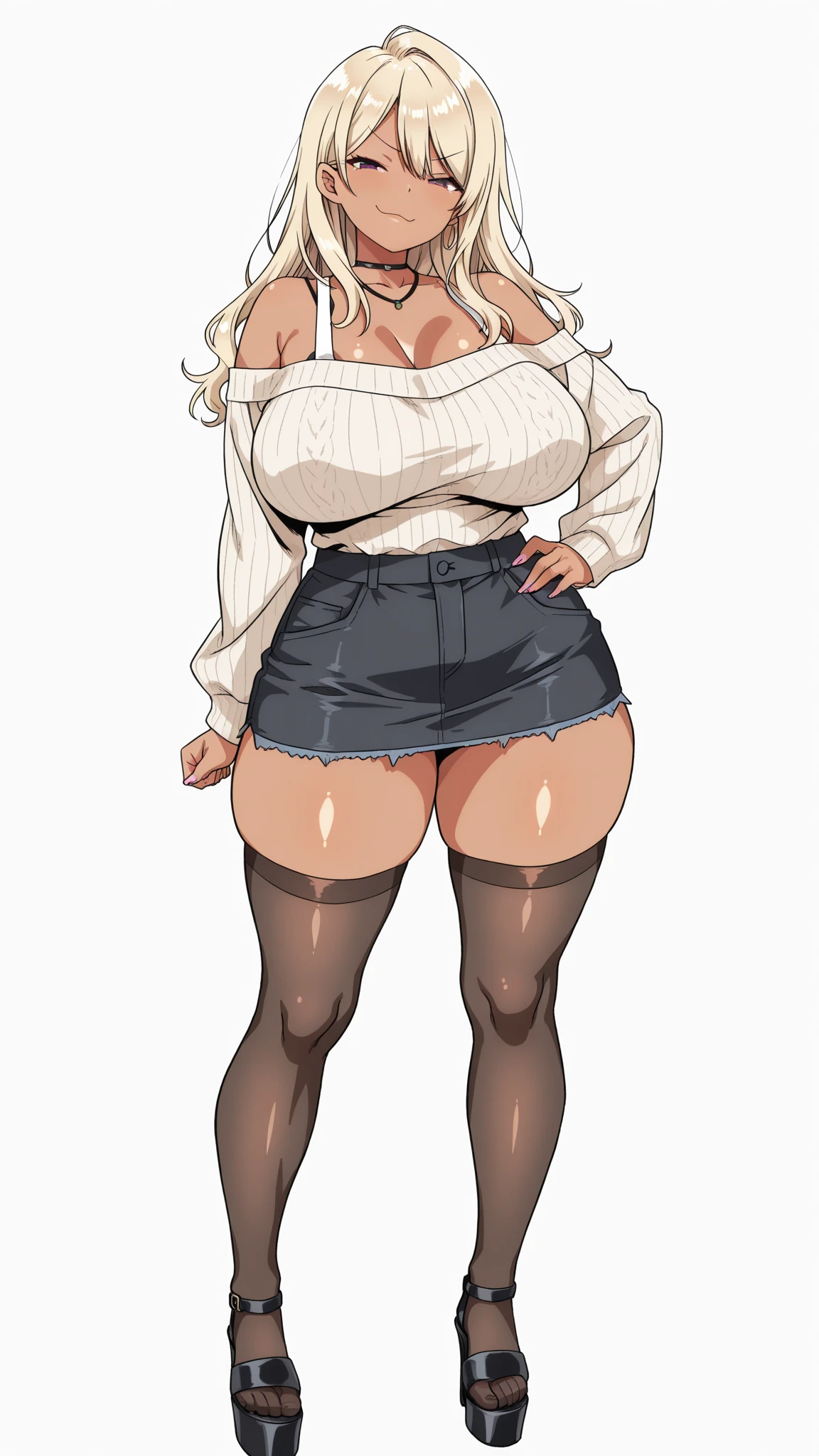 female anthro Snow leopard,Brown long fluffy hair, fluffy hair, squirrel ears, Snow leopard, (giant breasts:1.3), attractive, turtleneck sweater, turtleneck, thicc body, thicc, freckles, skirt, black skirt , garter belt tights, open your legs, squat, spread legs, spreading legs showing her ass, (thick thighs:1.5) sexy partial clothes, cowboy_shot ((((low angle view))))