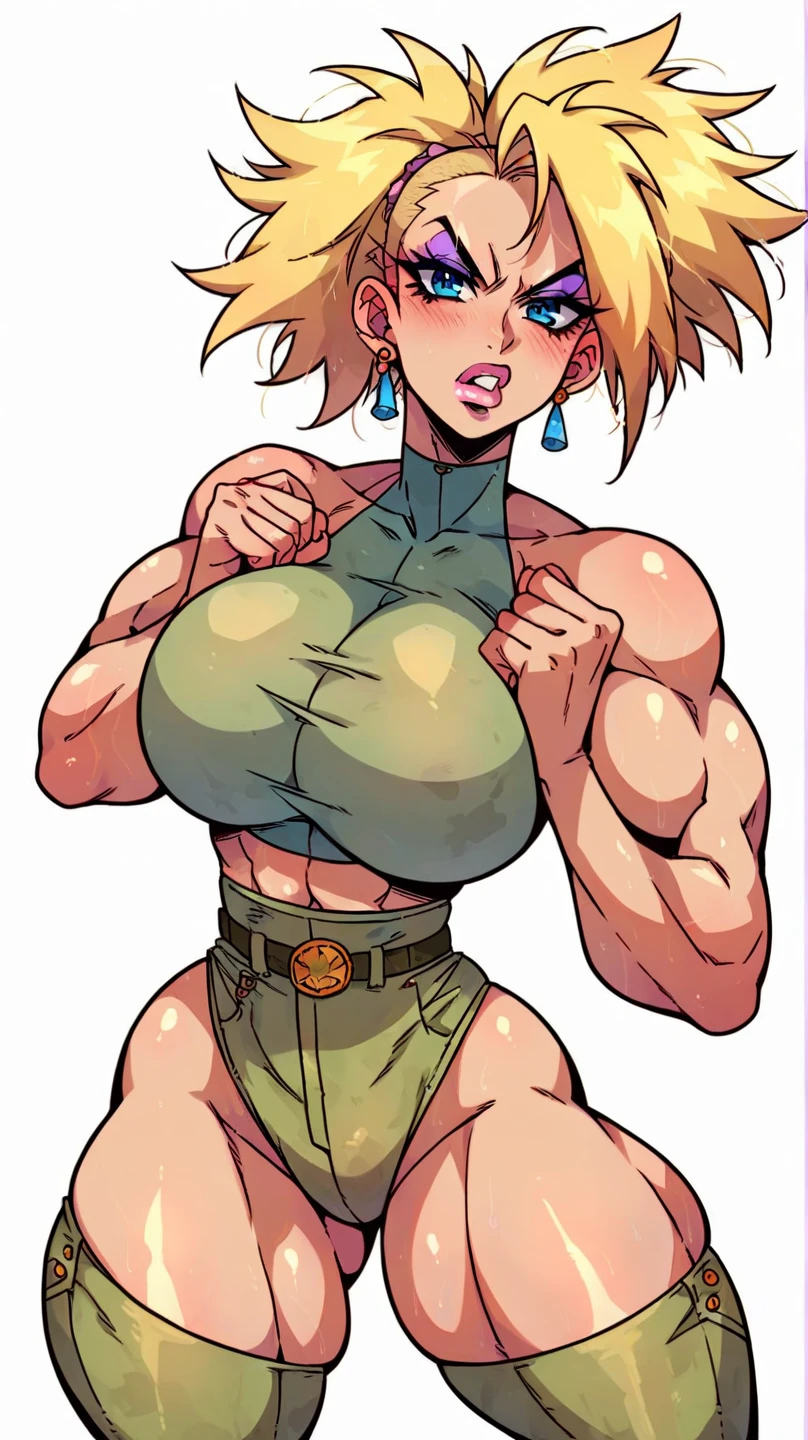 pokkuti(((arms behind head:1.4))) <lora:pokkuti:0.6>(hypermuscle:1.5)abs
((((best quality))), (((ultra detailed))), (((masterpiece))), illustration, (Magazine cover-style illustration of a fashionable woman in a vibrant outfit), posing in front of a colorful and dynamic background. She has a confident expression and is holding a statement accessory, The text on the cover should be bold and attention-grabbing, with the title of the magazine and a catchy headline. The overall style should be modern and trendy, with a focus on fashion and lifestyle), wall paper, crowds, fashion, Lipstick, ray tracing, depth of field, street, in public, day 1girl, solo, looking at viewer, glossy skin, contrapposto, navel, midriff, necklace, female focus, model, medium breasts, , street, in public, police hat, police uniform, handcuffs, short shorts, arms crossed, cool, see-through, school uniform, jitome, , underboob, floating hair, sexy, fine fabric emphasis<lora:Muscle:1>