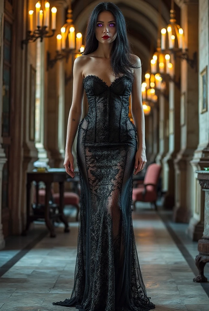 ((Highest quality)), ((8k)), ((masterpiece: 1.3)), (Perfect appearance), (Photorealism: 1.6), (JMA), (Who), (Genuine:1.4), 1 Mature Woman, Perfect Anatomy, 60 years old, Medium Long Hair, BREAK(Red lips),BREAK (Gothic Fashion, Elegant Rose Chic Dress), (Small breasts, Sagging breasts), Smiling mouth, (High heels), (The mansion's garden: 1.2),