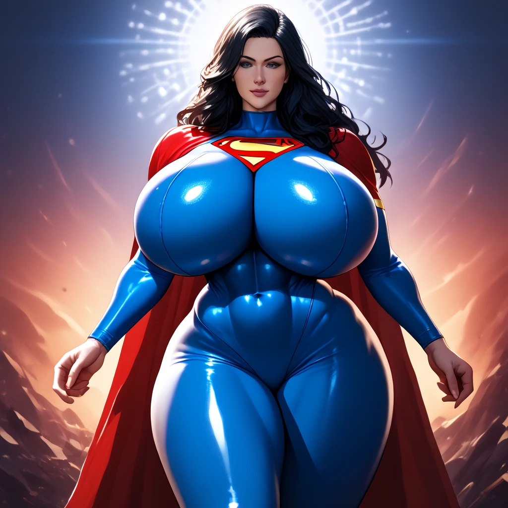 (masterpiece, top quality, best quality, official art, beautiful and aesthetic:1.2), (1girl:1.3), dark blue hair in braid, extremely detailed, portrait, looking at viewer, solo, (full body:0.6), detailed background, close up, (cool science fiction space theme:1.1), ((((blue skin)))), extremely busty sorceress, charlatan, mysterious, casting spells in space, four arms, revealing white robe, white dress, see-through, blindfolded, fingerless gloves, long gloves, glowing magical energy, blindfold, elaborate headdress, golden ceremonial headdress, sheer white fabric, elegant robes, skirts, streamers, cowl, cape, sandals, bracers, ((((gigantic breasts, cleavage, skindentation)))), slim waist, slim hips, long legs, athletic, SPACE, futuristic moon, (space exterior:1.1) background, dark mysterious lighting, shadows, magical atmosphere, dutch angle