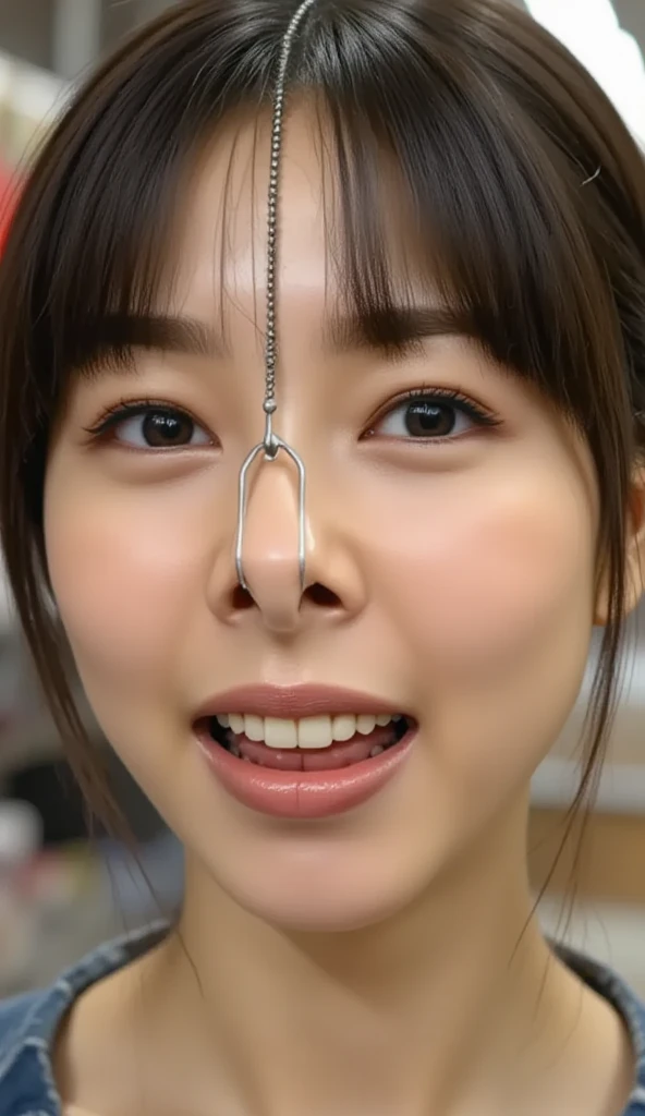 (Super strong super huge giant mean face:1.5,Cross-eyed:1.5),(Official photo,Real People,Default face),(Akane Hotta:1.5,Nose Hook:1.5),masterpiece, Highest quality,Flat Chest,Kiss Gloss,My Room, Mischievous Smile,Cheek to Cheek, how,how around nose,  (From above:1.3),orgasm, Happy,From above,View your viewers,Ahegao,Open your mouth and breathe in,Sniffing a lot,Super strong, super huge nose,Ahegao,Open your mouth,Open your eyes,(Brainwashed,Super Smile,climax,Acme Face,From above,(1boy,Gigantic Big Penis,Vacuum fellatio:1.5,Cum in nose),(Confused evil look:1.5),(maid, maid apron, maid headdress),