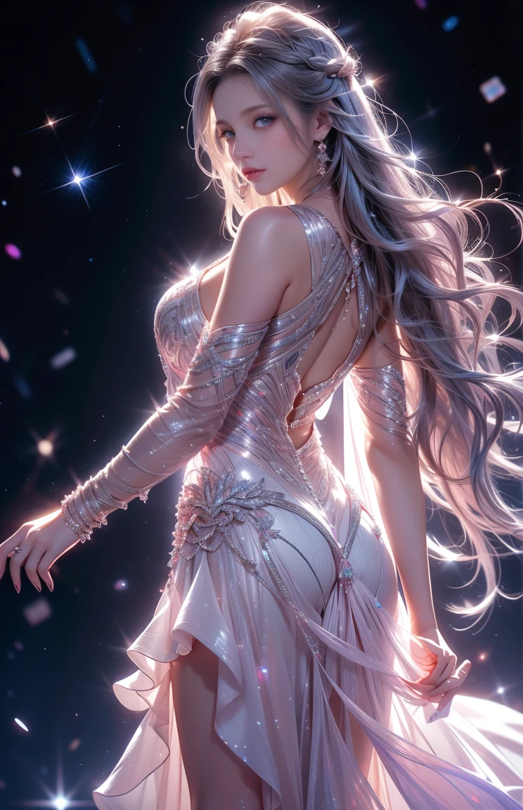(32k:1.5, Highest quality, masterpiece, Ultra-high resolution), Professional camera work:1.6, Very detailedな肌と顔の質感:1.3, Captivating portrait:1.2, Very accurate, Very detailed, 1 adult female, ((Amazing night view from the rooftop:1.4, The moonlight at night illuminates my body)), (Satin Nightgown:0.7), Incredibly slim body, Fair skin, elegant, Expressions of sadness, (Big eyes that exude beautiful eroticism:0.4, A dreamy look:1.0, I love you with all my heart:0.8, Open your mouth a little, lipstick, Feel the beautiful eroticism:0.9), (Wet dark brown medium length hair), Sensual sitting position, Candles, The chest is medium, Earrings, necklace, bracelet, (romantic, mysterious), Object of admiration, dramatic, Artistic, Innovative, attractive, sense of openness, sense of cleanliness, Special, sense of loss, Sadness, Heartful, Fancy, exciting, Extreme, Tilt, ((Adult charm, Feminine charm, Hair blowing in the wind)