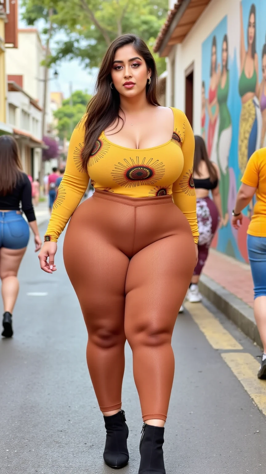 Extremely pregnant Cuban girl
