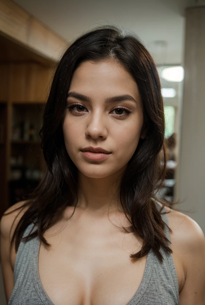 21 year old girl with dark brown eyes, Oval face , long black hair